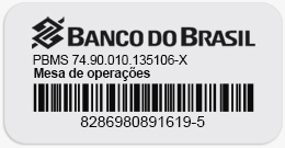 Placas Padrão Banco do Brasil