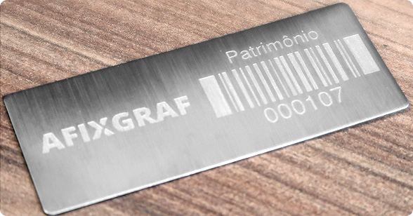 Afixgraf - Placas em Aço Inox