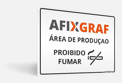 Afixgraf - Placas de Sinalização Personalizadas