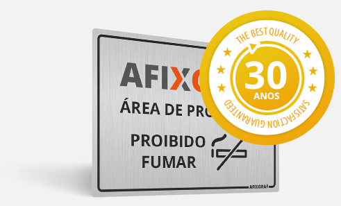 Afixgraf - Placas em Aço Inox