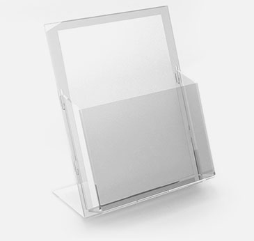Display Porta Folder em Acrílico para Mesa