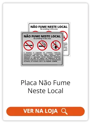 Placa Não Fume Neste Local - Afixgraf