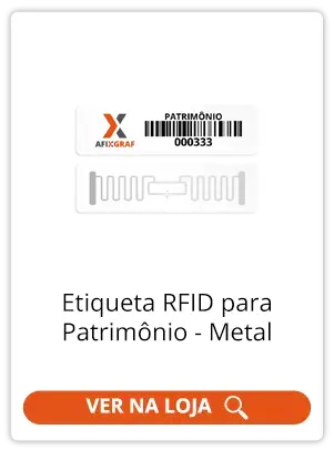 Etiqueta RFID para Patrimônio - Metal