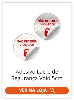 Adesivo Lacre de Segurança Void 5cm | Afixgraf