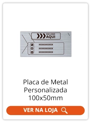Etiqueta de meral personalizada 100x50mm