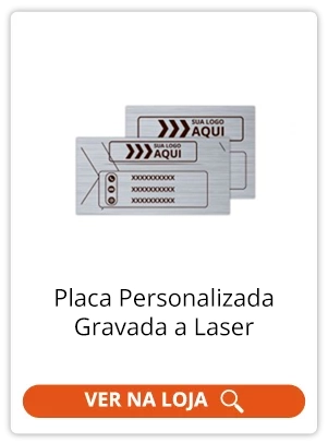 Etiqueta de metal personalizada gravada a laser