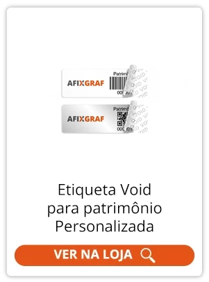 Etiqueta de segurança patrimonial Void Personalizada - compre online