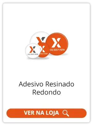 Adesivo Resinado Redondo - compre online