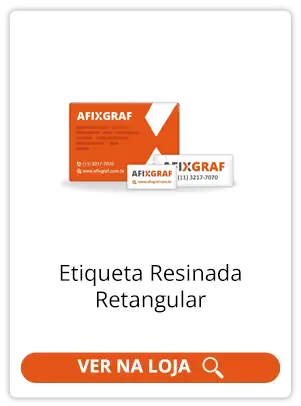 Etiqueta Resinada Retangular - compre online
