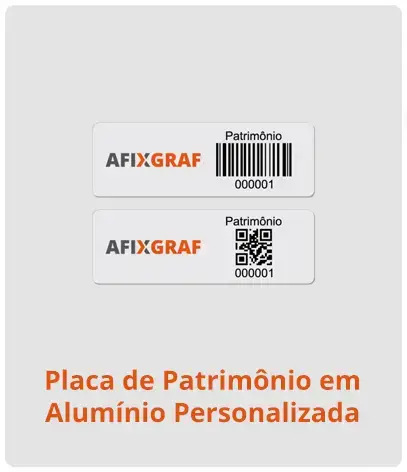 Placa de homenagem modelo em alumínio