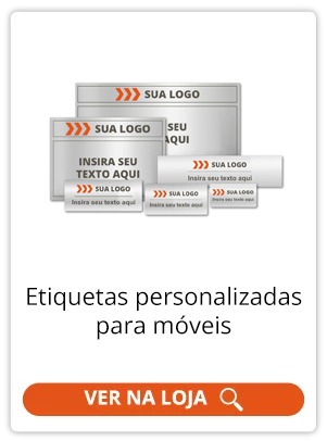 Etiquetas personalizadas para móveis | Afixgraf