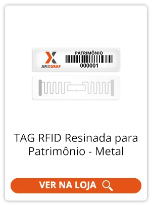 Tag RFID Resinada para Patrimônio - metal - compre online